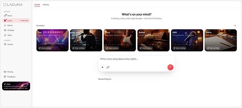 AI Lyrics Generator