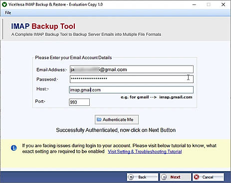 imap account login