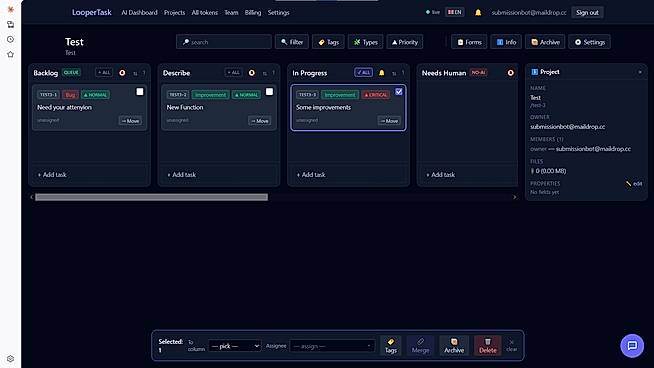 Project Board view