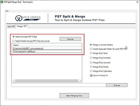 browse pst folder