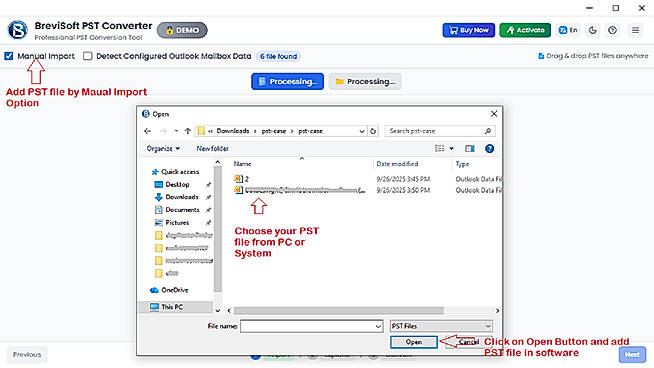 Add PST File
