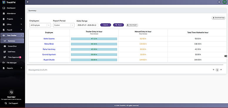 Time Tracker Software