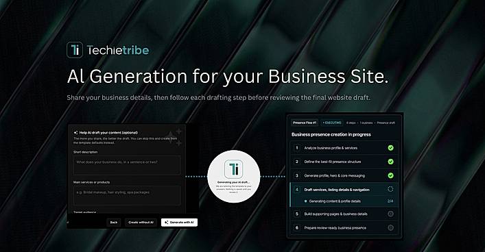 AI content and website generaion
