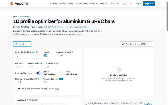 Linear bar calculator