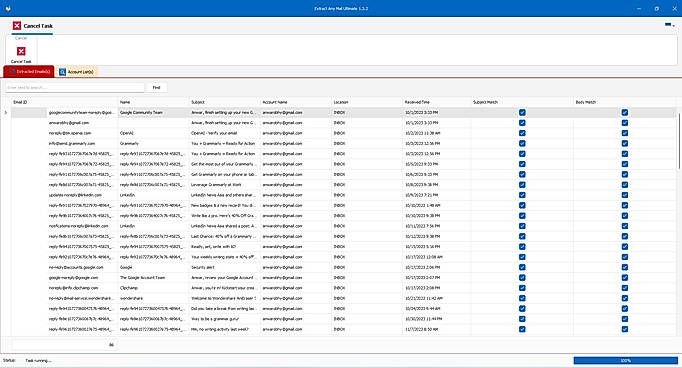 Gmail Email Extractor
