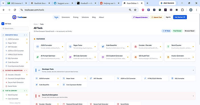 35+ Free Browser-Based Tools