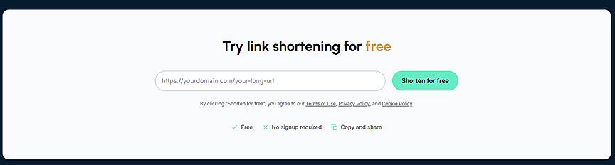Create Free Short URL