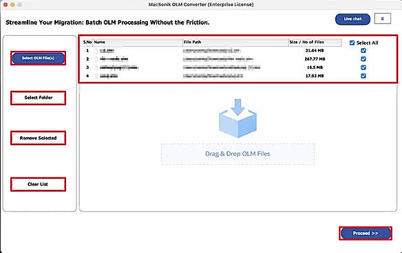 Click Select File(s) to browse and upload
