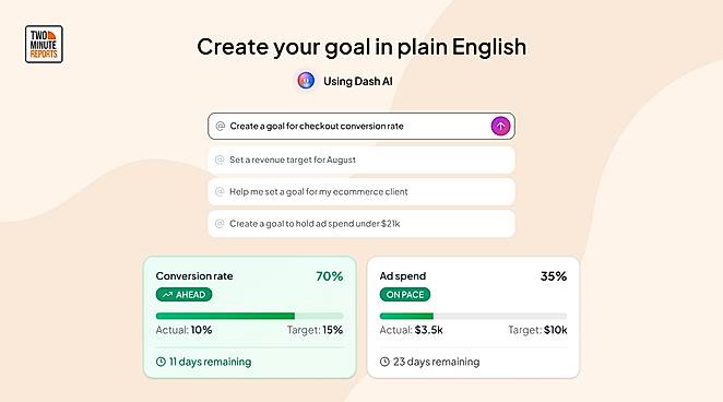 Create and Monitor Marketing Goals
