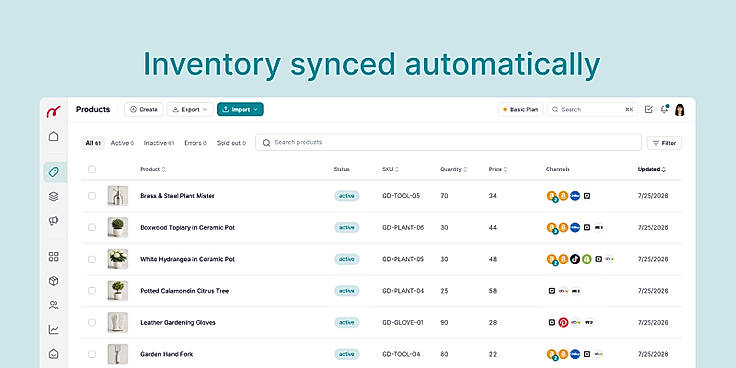 Real time inventory sync