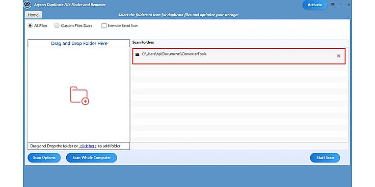Open the software & load the required files/images into the software.