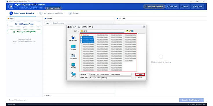 Load the required files/folders using the Add Folder or Add Files options.