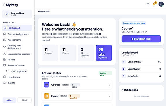Learner Dashboard