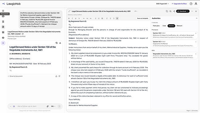 Legal Drafting & AI Editing
