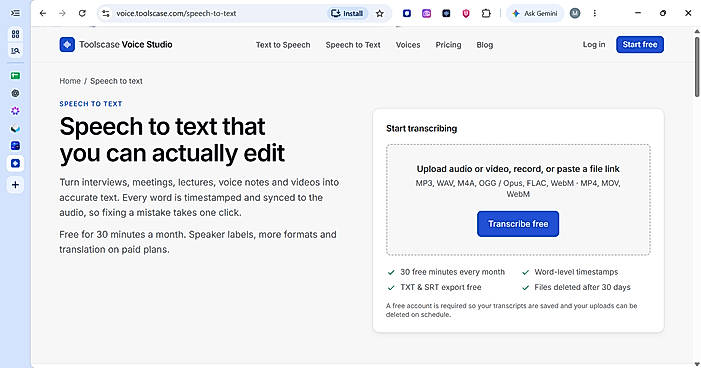 Speech to Text