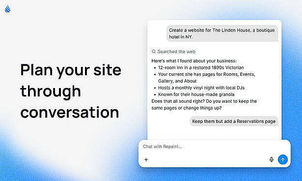 Plan your site through conversation