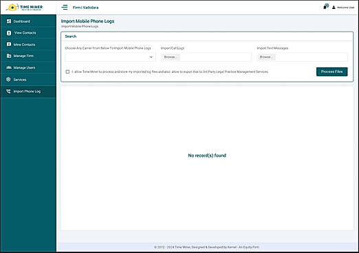 Import Mobile Phone Log
