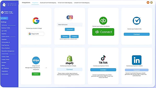 Connect Google, Facebook, Stripe, Shopify, TikTok, and more.
