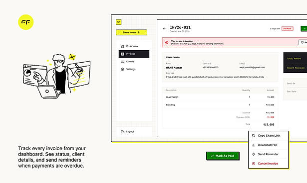 Invoice tracking and reminders
