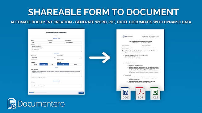 Shareable Forms to Document