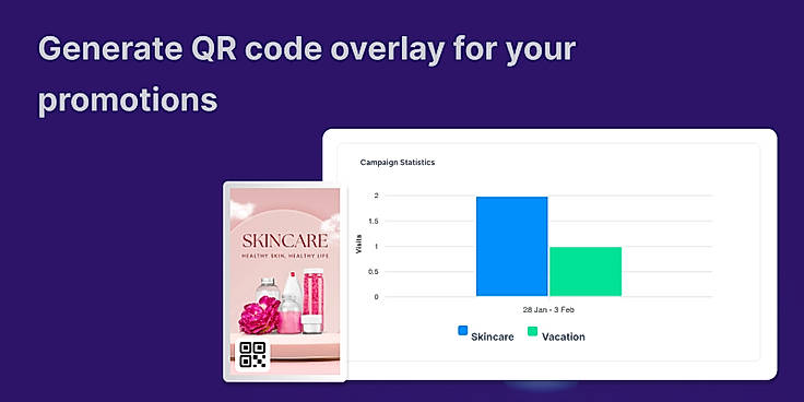 Add QR code overlay to your media
