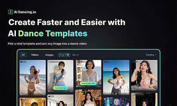 Create Faster and Easier with AI Dance Templates