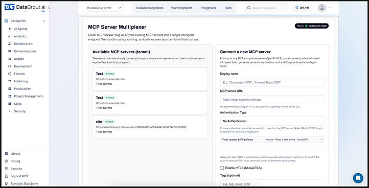 DataGrout MUX Page