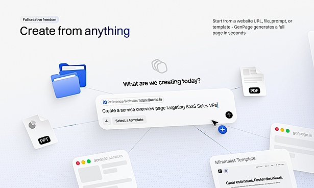 Create from any data source