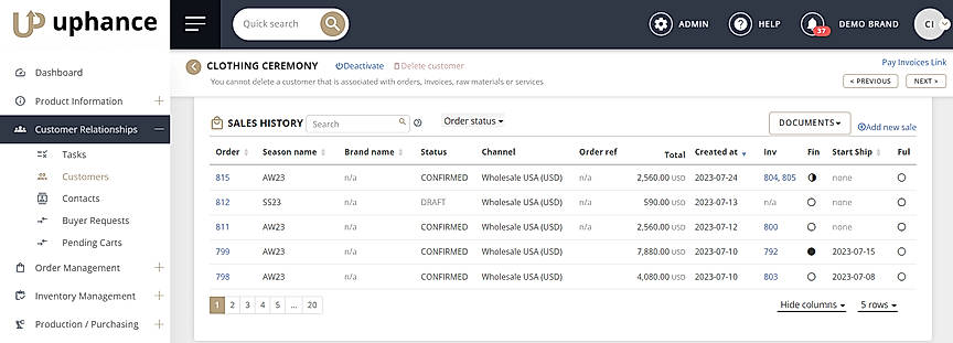 Software Dashboard