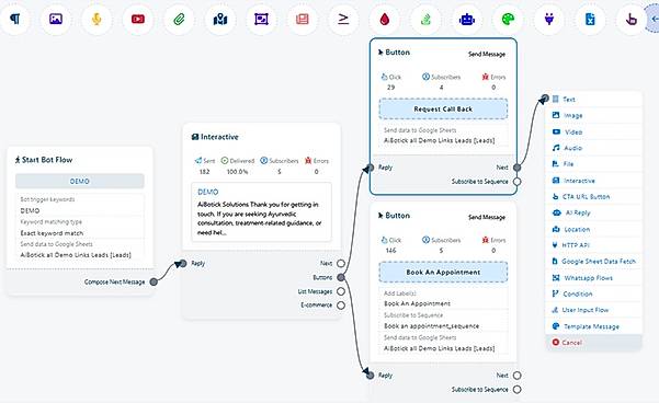 Chatbot Flow Builder