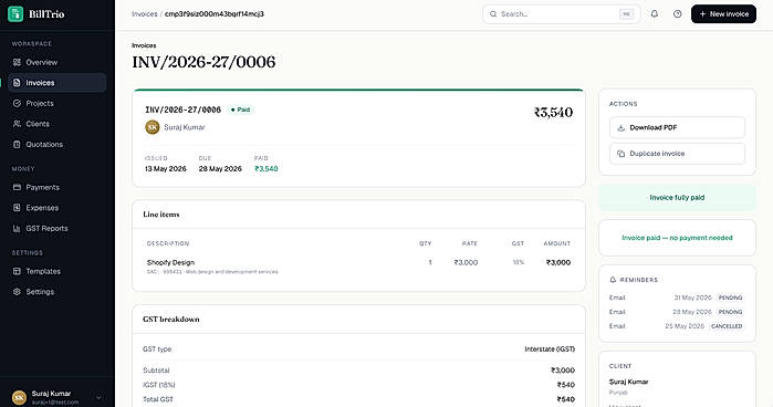 Custom Invoice Templates