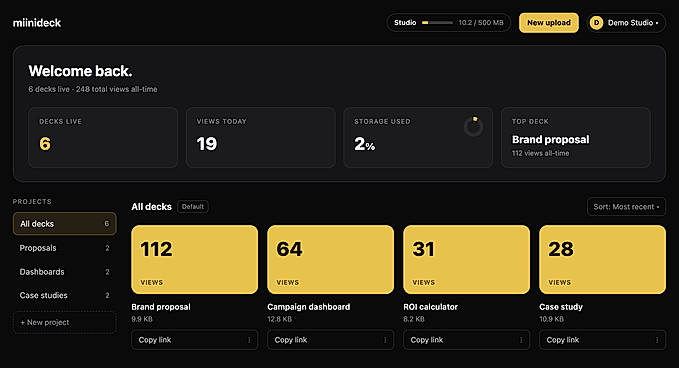 Dashboard-manage your projects