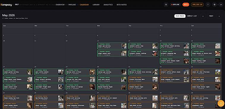 Kompozy Posting Calendar