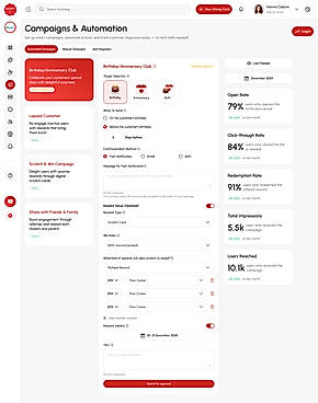 Automate birthday, win-back, referral, and scratch card campaigns with ease.