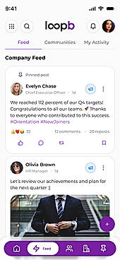 Your whole company in one stream. Updates, announcements, and conversations that everyone actually sees.