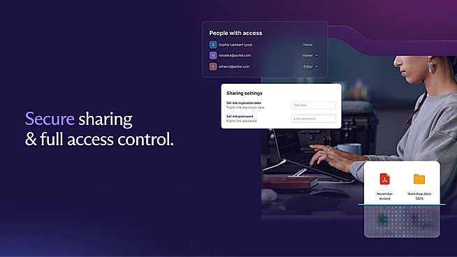 Secure sharing & full access control