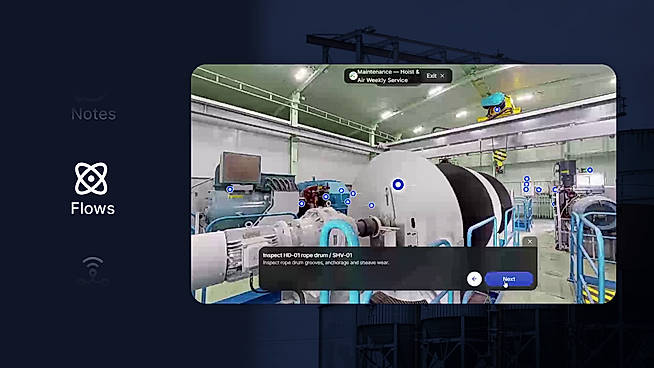 Digitize and transform workflows into immersive 3D experiences, making step-by-step guidance seamless.