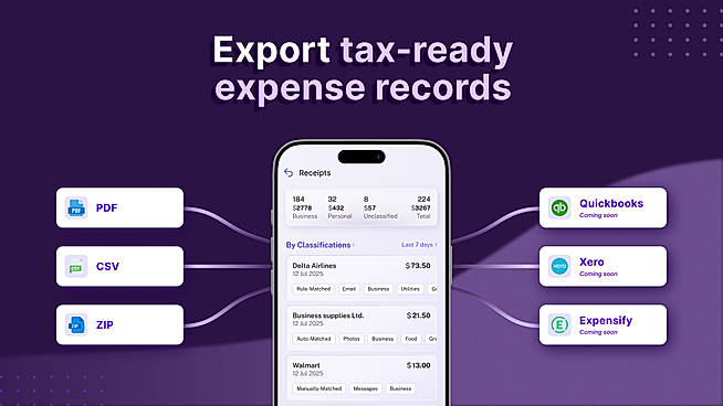 Export tax-ready reports