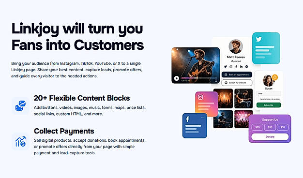 Linkjoy's features