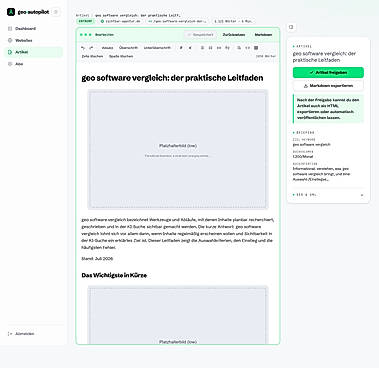 WYSIWYG article editor