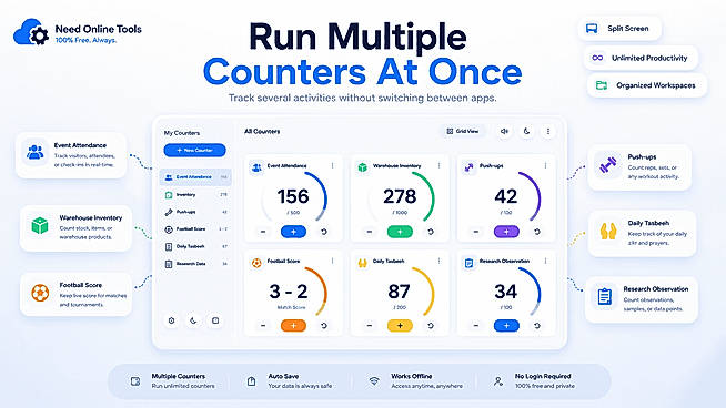 Run Multiple tally counter on one screen