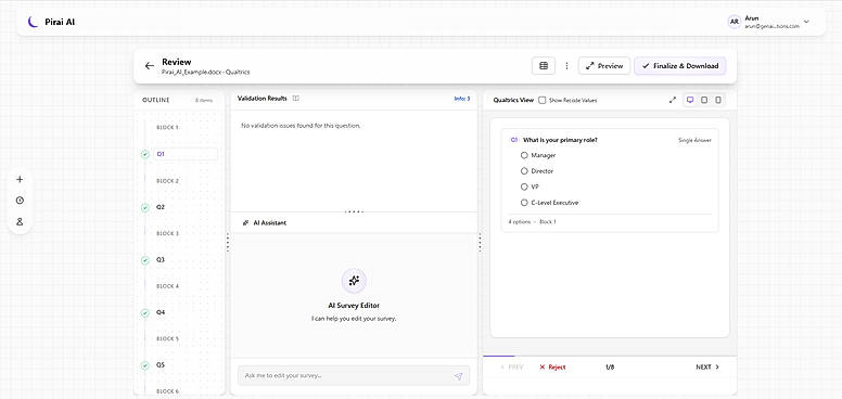 Review & Fix Errors
