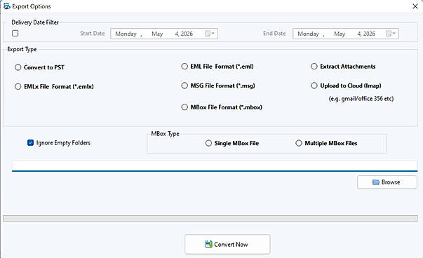 Choose file format