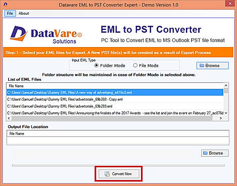 Click Convert