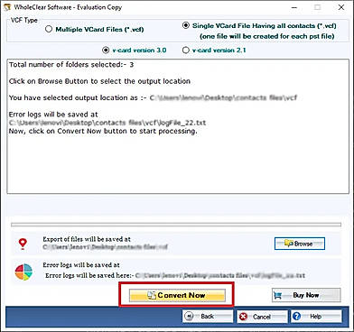 convert ost file to vcard