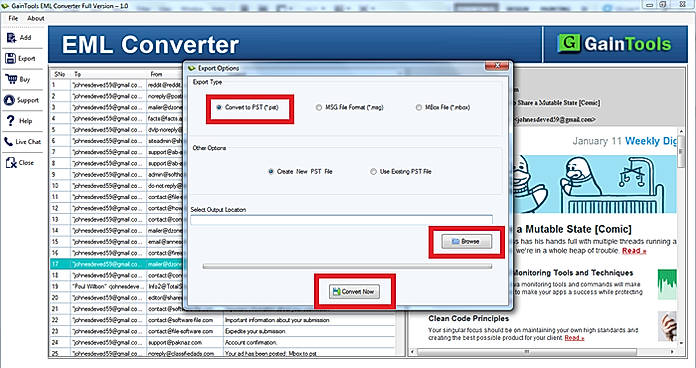 Convert Options
