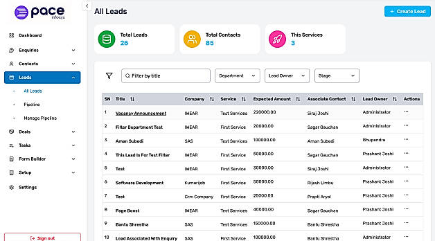 Leads Management