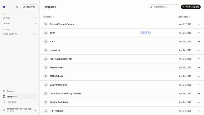Customize template library