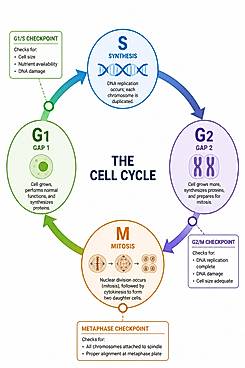 Cell cycle diagram example