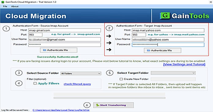Authenticate Target Account